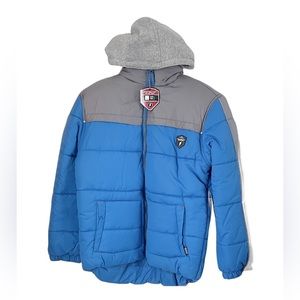 Protection System coat/jacket, boy 14/16 blue gray